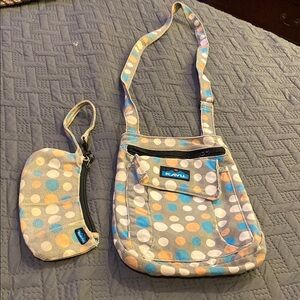 Kavu Polka Dot Crossbody Bag Set - Blue, Orange, Gray